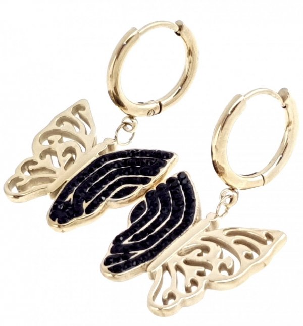 Золотые серьги из нержавеющей стали