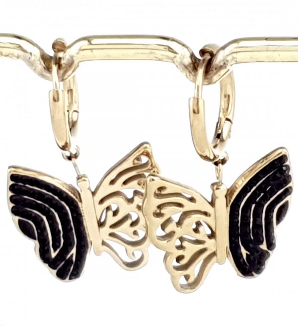 Золотые серьги из нержавеющей стали