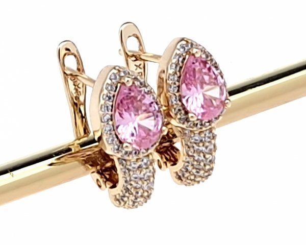 эксклюзивные серьги с позолотой swarovski