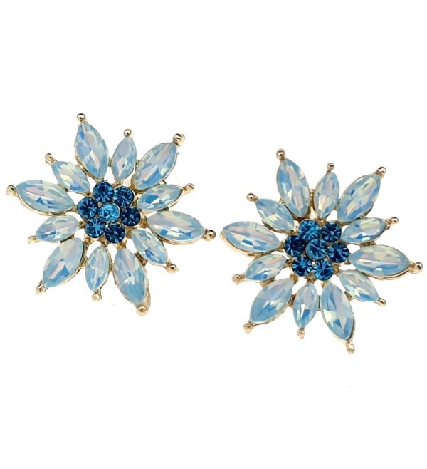 позолоченные серьги с эксклюзивным фианитом