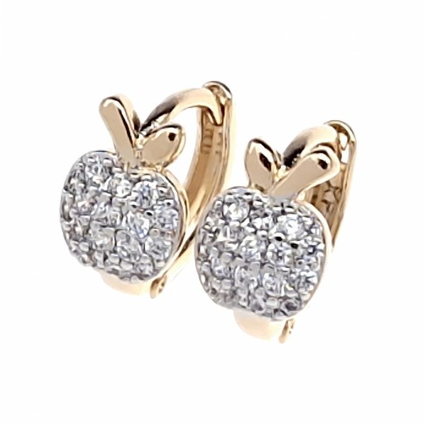 эксклюзивные серьги с позолотой swarovski