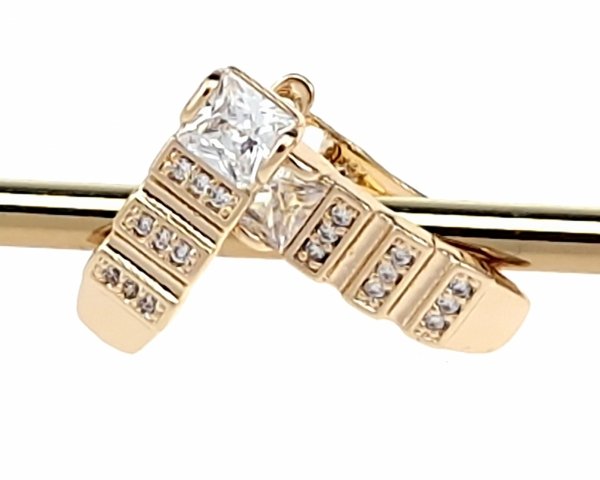 эксклюзивные серьги с позолотой swarovski