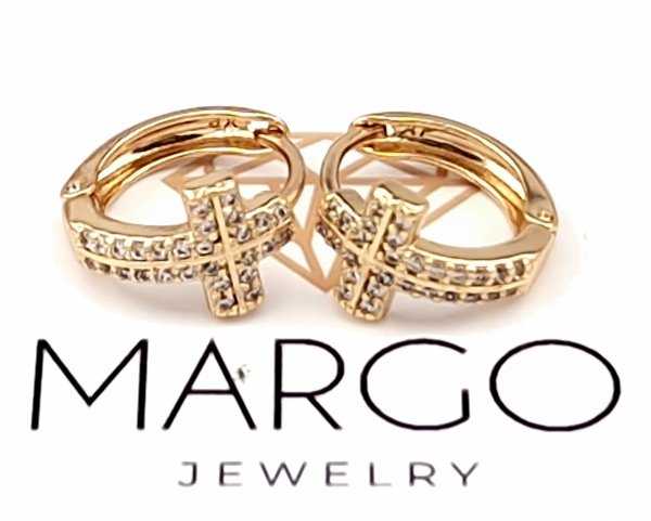 эксклюзивные серьги с позолотой swarovski
