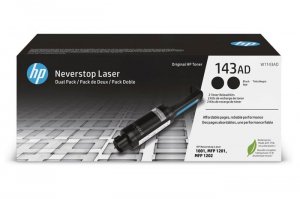 Oryginalny Toner Czarny HP Neverstop Laser 1001, 1201 MFP, 1202 MFP (143A W1143AD) (DWUPAK), kompatybilne z W1143A