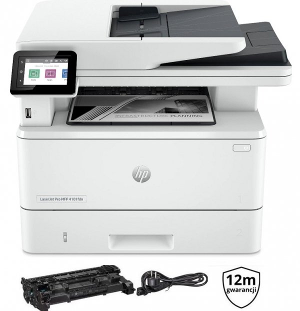 HP LASERJET PRO M4102DW 2Z622F | DUPLEX | WIFI | LAN | GW12 | SERWIS