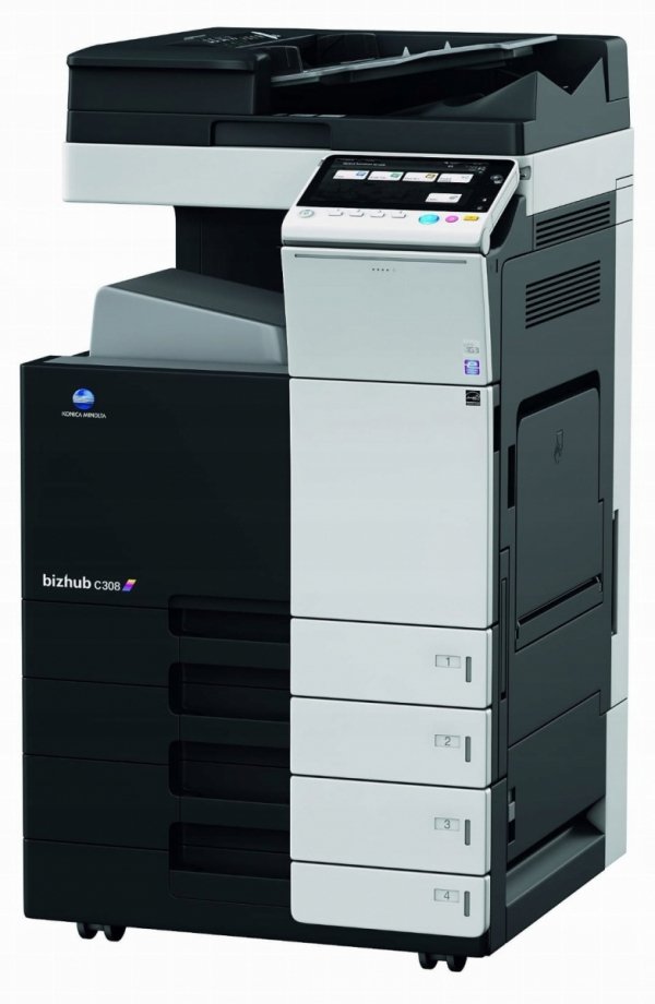 Kserokopiarka Konica Minolta Bizhub c308 kolor | A3 | TONERY | GW12 | LAN | SERWIS