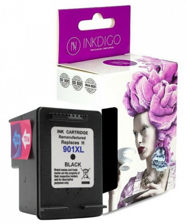 Tusz INKDIGO do HP 901 XL Black