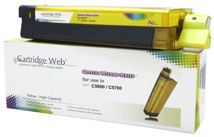 Toner Cartridge Web Yellow OKI C5600 zamiennik 43381905