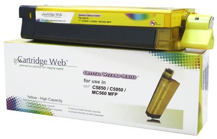 Toner Cartridge Web Yellow OKI C5850 zamiennik 43865721