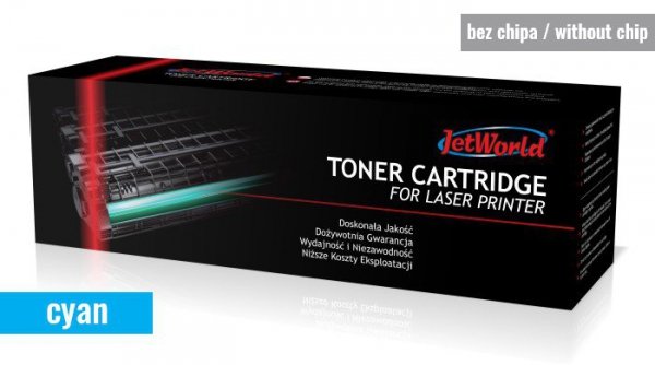 Toner JetWorld zamiennik HP 216A W2411A LaserJet Color M155, M182, M183 0.85K Cyan (toner bez chipa - należy przełożyć z kasety 