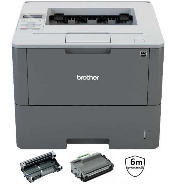 Drukarka Brother HL-L6250DN | A4 | LAN | DUPLEX | GW6 | TONER + BĘBEN |  SERWIS