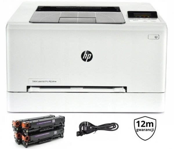 Drukarka laserowa HP M254nw | A4 | Wi-Fi | DUPLEX | TONERY 100% | SERWIS T6B59A
