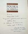 Aleksander Krawczuk Polska za Nerona [dedykacja Aleksandra Krawczuka]