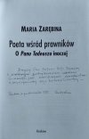 Maria Zarębina • Poeta wśród prawników. O Panu Tadeuszu inaczej [dedykacja autorska]