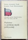 Państwo w polskiej myśli politycznej