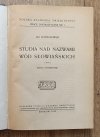 Jan Rozwadowski Studia nad nazwami wód słowiańskich