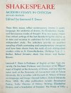 Shakespeare. Modern Essays in Criticism