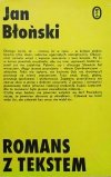 Jan Błoński Romans z tekstem