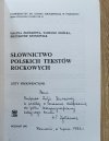 Słownictwo polskich tekstów rockowych