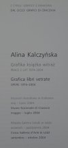 Alina Kalczyńska • Grafika, książka, witraż. Prace z lat 1974-2004