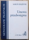 Marcin Krajewski Umowa przedwstępna