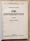 Adam Mickiewicz Pisma estetyczno-krytyczne