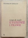 Stanisław Ehrlich Wstęp do nauki o państwie i prawie / dedykacja autorska