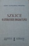 Maria Zielińska Danilewicz • Szkice o literaturze emigracyjnej [Instytut Literacki]