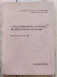 I Międzynarodowy Kongres Archeologii Słowiańskiej, Warszawa 1965