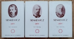 Henryk Sienkiewicz • Listy tom II część 1-3 / komplet