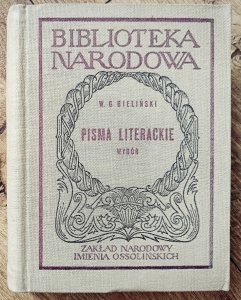 W. G. Bieliński • Pisma literackie