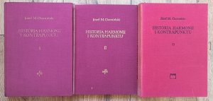 Józef M. Chomiński • Historia harmonii i kontrapunktu 1-3 komplet