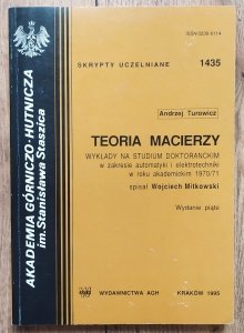 Andrzej Turowicz • Teoria macierzy