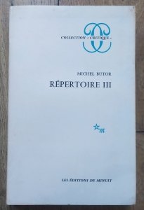 Michel Butor • Repertoire III