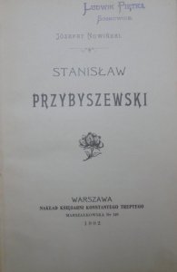 Józefat Nowiński • Stanisław Przybyszewski [1902]