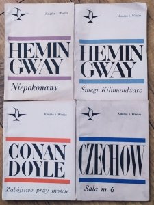 Ernest Hemingway, Antoni Czechow, Artur Conan Doyle • Śniegi Kilimandżaro. Niepokonany. Sala nr 6. Zabójstwo przy moście