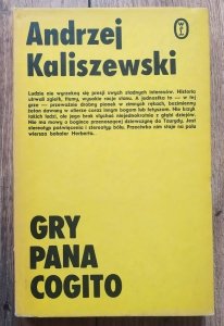 Andrzej Kaliszewski • Gry Pana Cogito [Zbigniew Herbert]