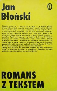 Jan Błoński • Romans z tekstem [Mrożek, Zbigniew Herbert]