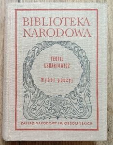 Teofil Lenartowicz • Wybór poezyj BN