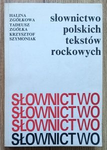 Słownictwo polskich tekstów rockowych [dedykacja autorska]
