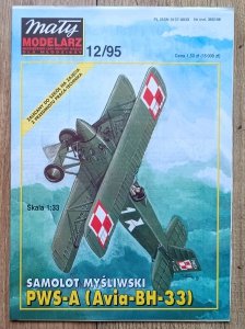 Mały Modelarz 12/1995 / Samolot myśliwski PWS-A (Avia-BH-33)