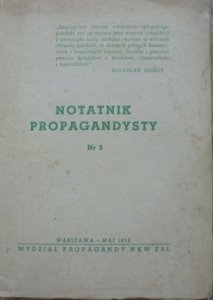 Notatnik Propagandysty nr 3