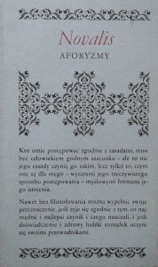 Novalis • Aforyzmy