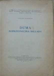 Czesław Zgorzelski • Duma poprzedniczka ballady