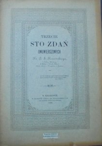 Adam Stanisław Krasiński • Trzecie sto zdań dwuwierszowych [1890]