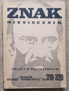 Znak 1-2/1981 (319-320) • Polacy o Dostojewskim
