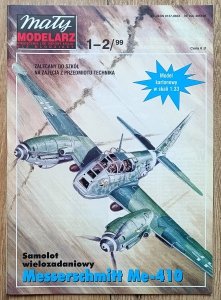 Mały Modelarz 1-2/1999 / Samolot Messerschmitt Me-410