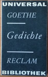 Goethe Johann Wolfgang • Gedichte
