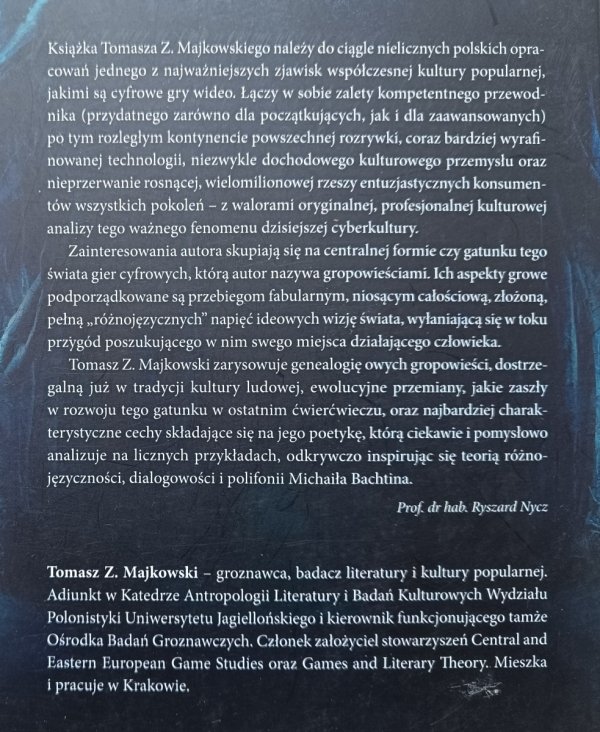 Tomasz Z. Majkowski Języki gropowieści [dedykacja autorska]