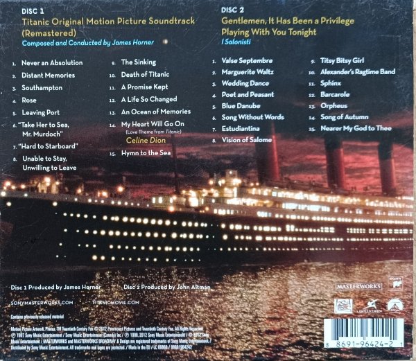 James Horner Titanic / Anniversary Edition 2CD